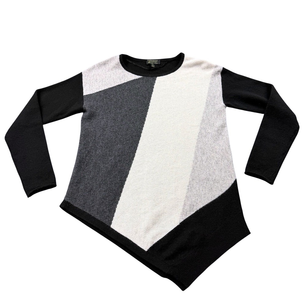 Charter Club 100% Cashmere Sweater Petite‎ Black Luxury Soft